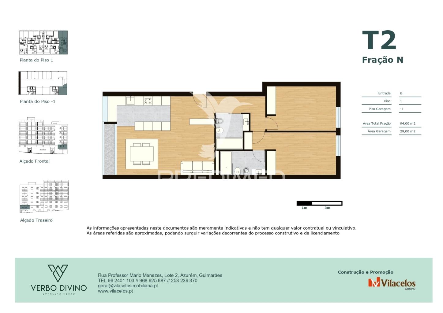 Apartamento t2 ultimas frações -empreendimento verbo divino