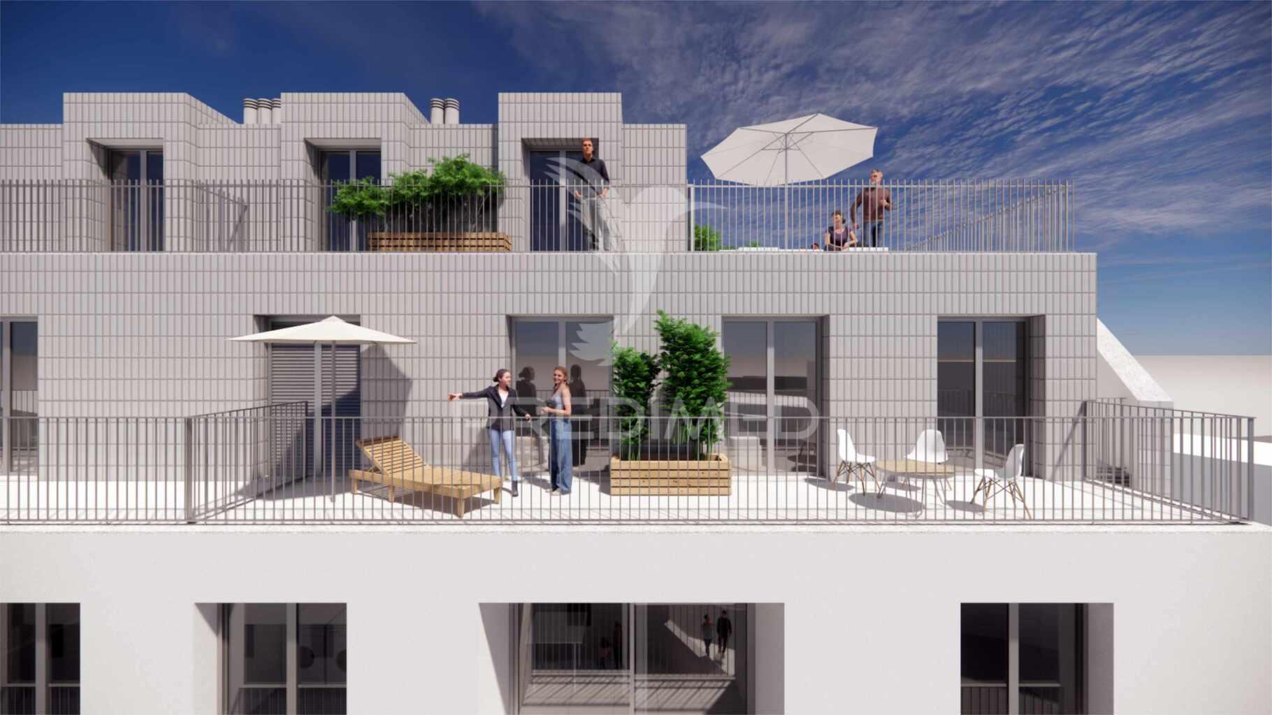 Apartamento em construção tipologia t4 duplex em condomínio fechado