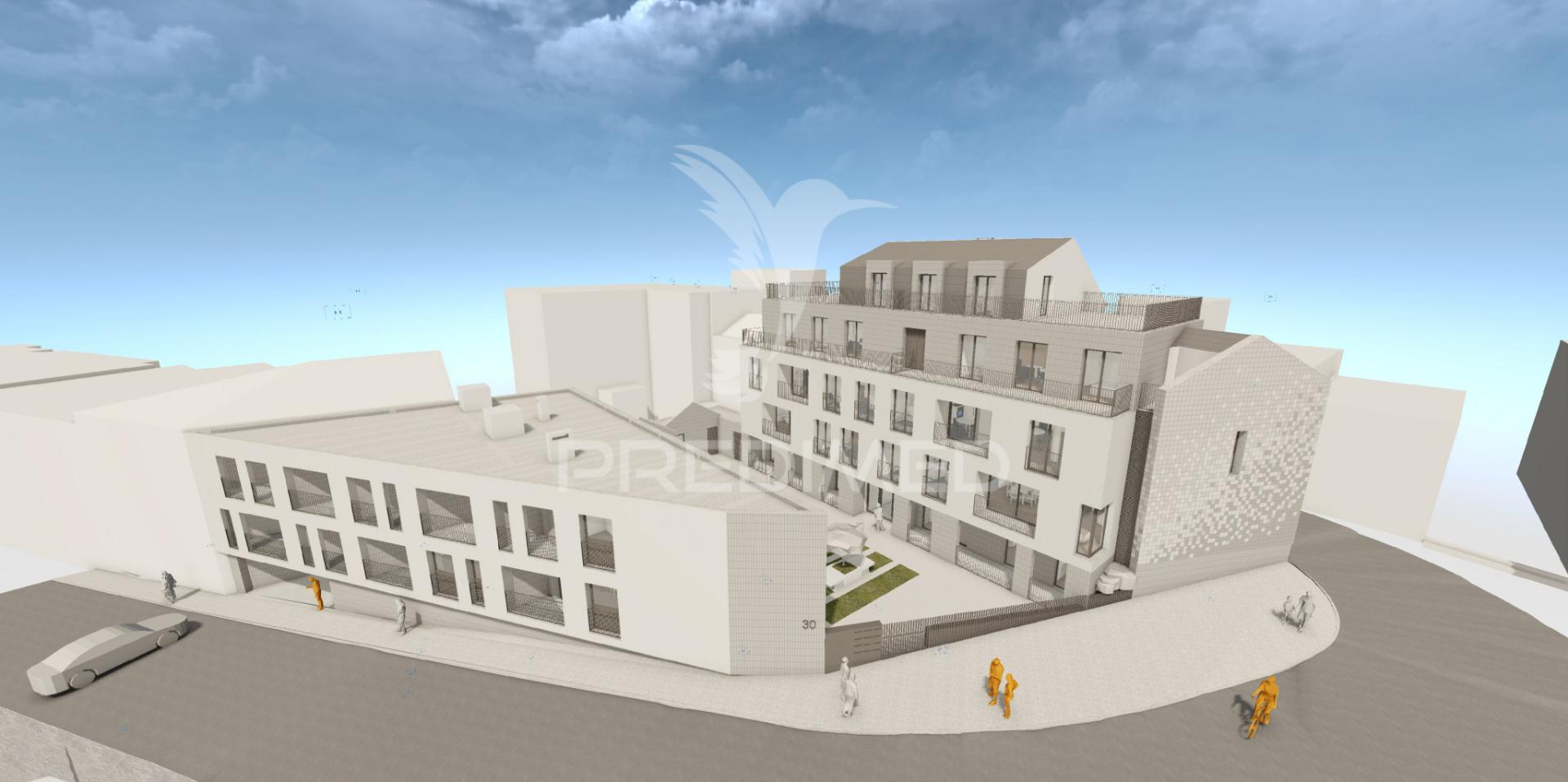 Apartamento em construção tipologia t2 em condomínio fechado