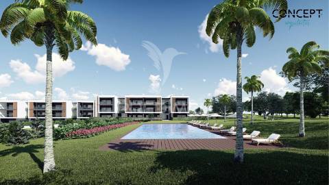Apartamento t2 em construção a 1.000 m da praia - olhos de água.