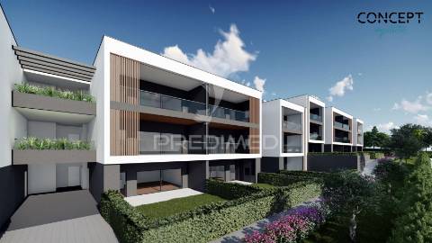 Apartamento t2 em construção a 1.000 m da praia - olhos de água.