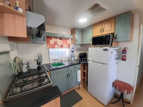 Mobil home t3 com deck, mobilada e equipada, pinhal novo.