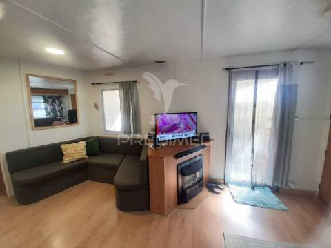 Mobil home t3 com deck, mobilada e equipada, pinhal novo.