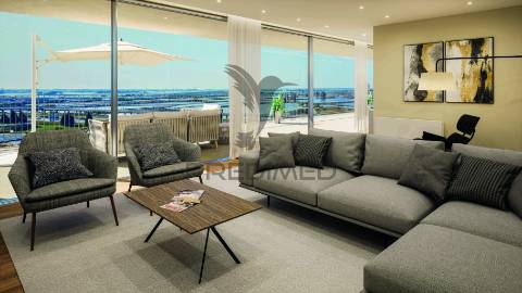 Apartamento t2 com suite, varanda e 2 garagens – barrocas, aveiro
