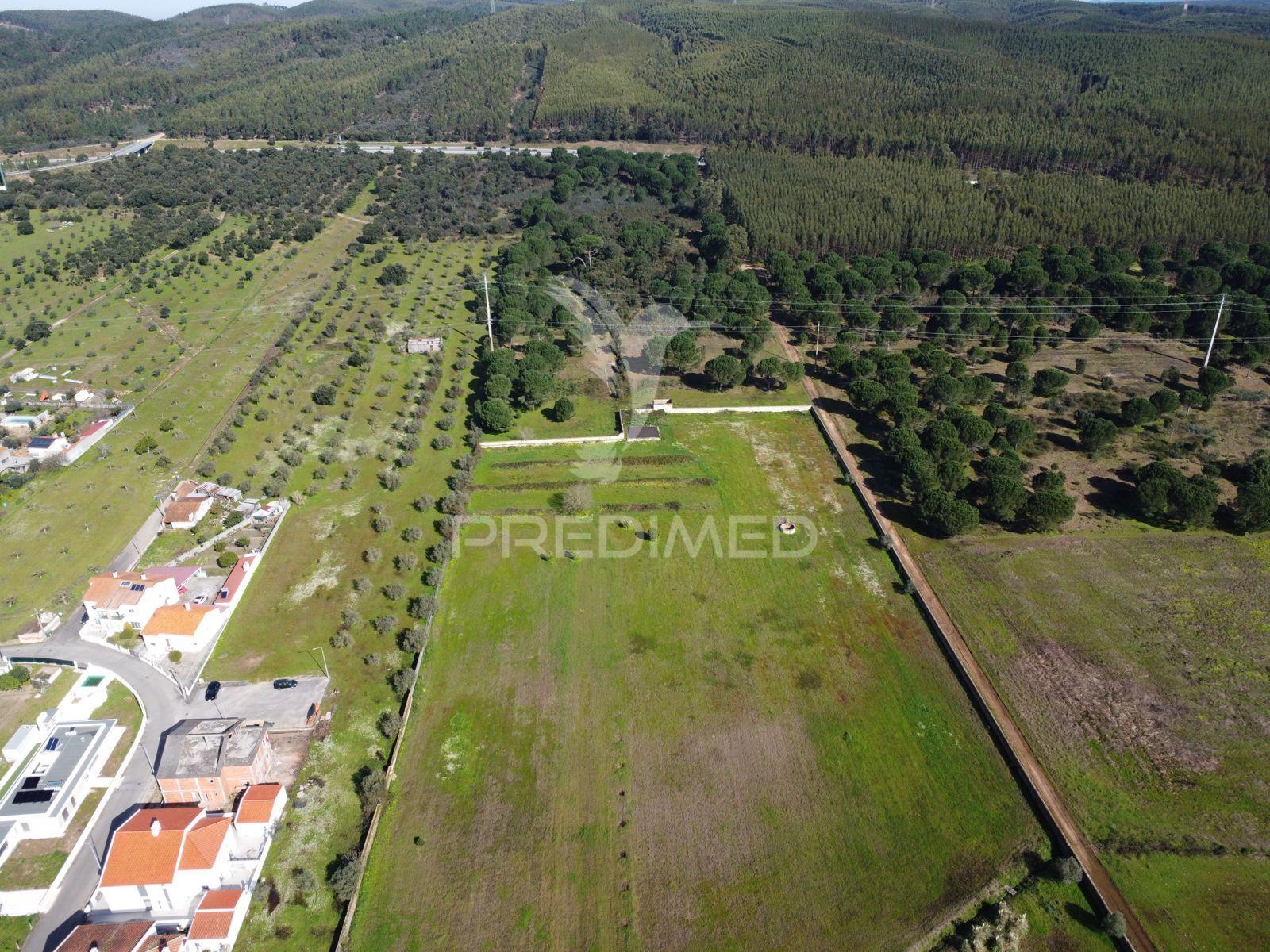 Propriedade com 12.5 ha, moradia t4 e vários edifícios em montalvo