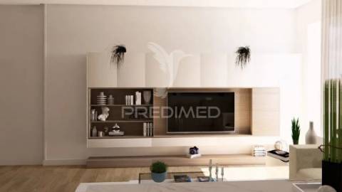 Apartamento t1 | condomínio fechado com portaria | varanda & garagem