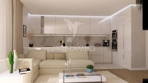 Apartamento t1 | condomínio fechado com portaria | varanda & garagem