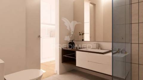 Apartamento t1 | condomínio fechado com portaria | varanda & garagem