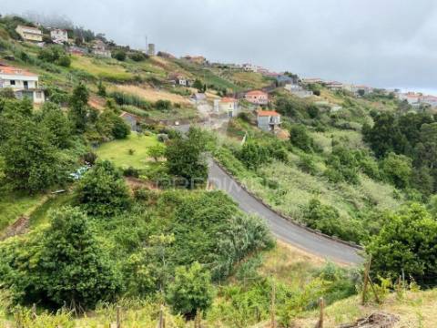 Moradia e palheiro em pedra com 2.770m2 de terreno no arco da calheta