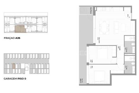 Apartamento t2 | gondomar green – fânzeres, gondomar