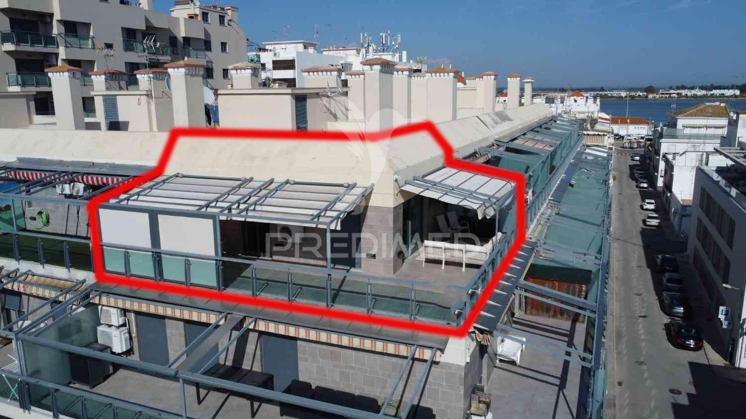 Magnífico t1, central, com um terraço, vista rio e garagem