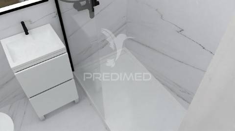 Apartamento t0 remodelado com vista mar