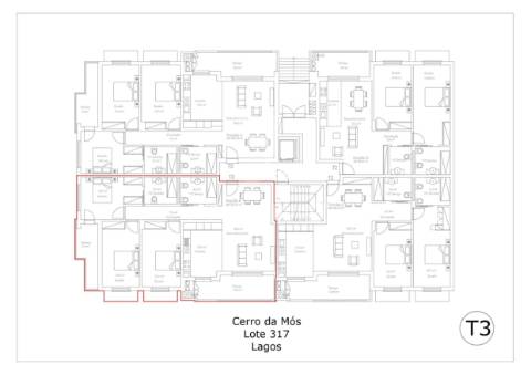 Cerro de mós-317 residence, apartamento t2 r/c dir.