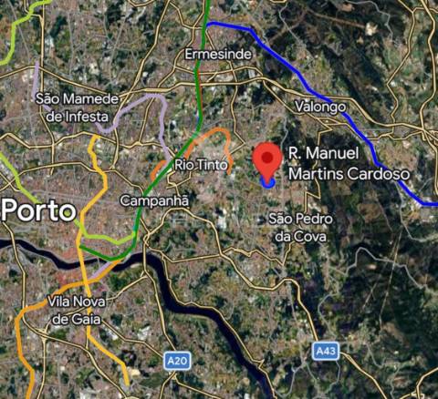 T4 em gondomar voltado ao poente e ao sul