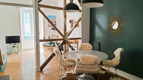T2 renovado e mobilado, para arrendar no bairro alto