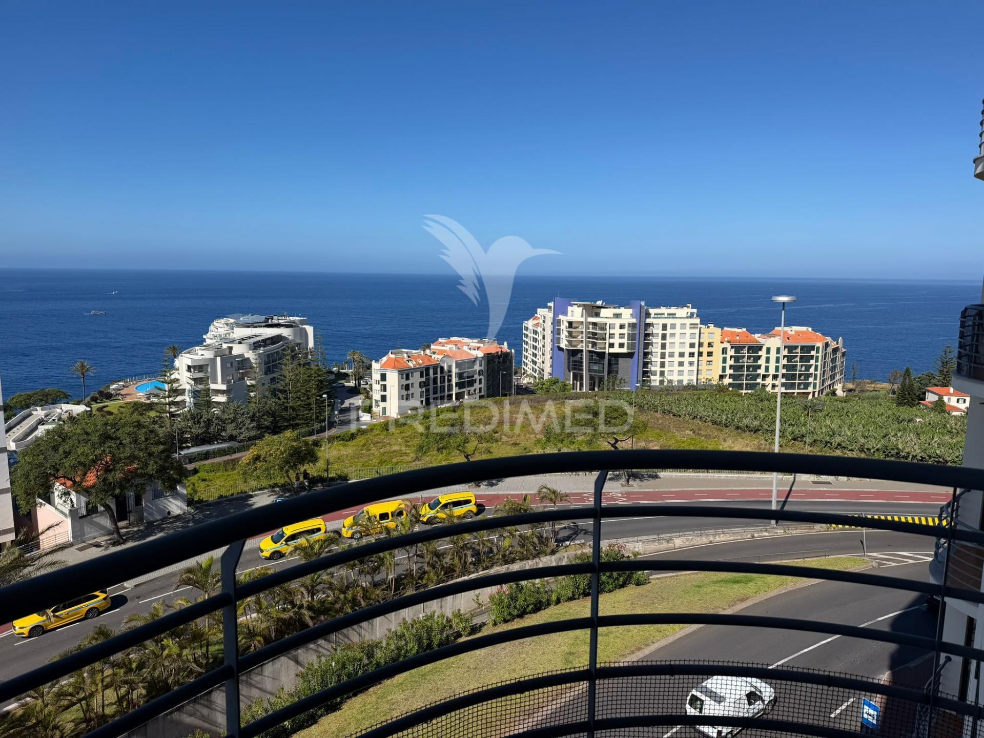 Arrendamento t2 vista mar na estrada monumental funchal