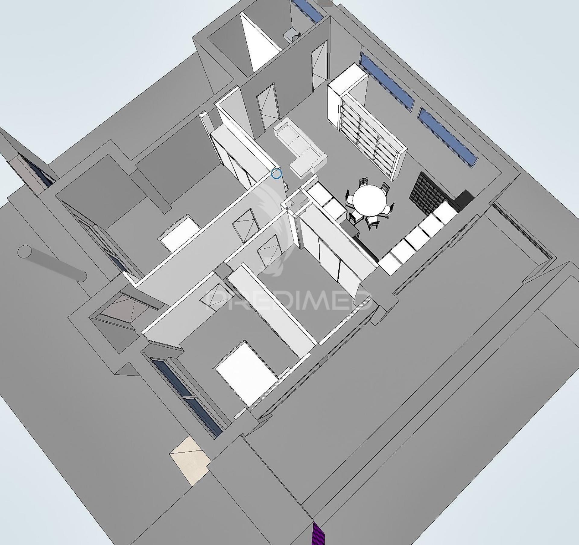 T2+1 moderno, mobilado e equipado | design contemporâneo e pronto a habitar