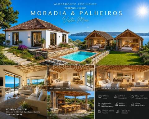 Moradia para recuperar com 2 palheiros e 1348m2 de terreno na ponta do pargo