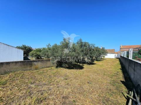 Terreno urbano com garagem e horta em casével