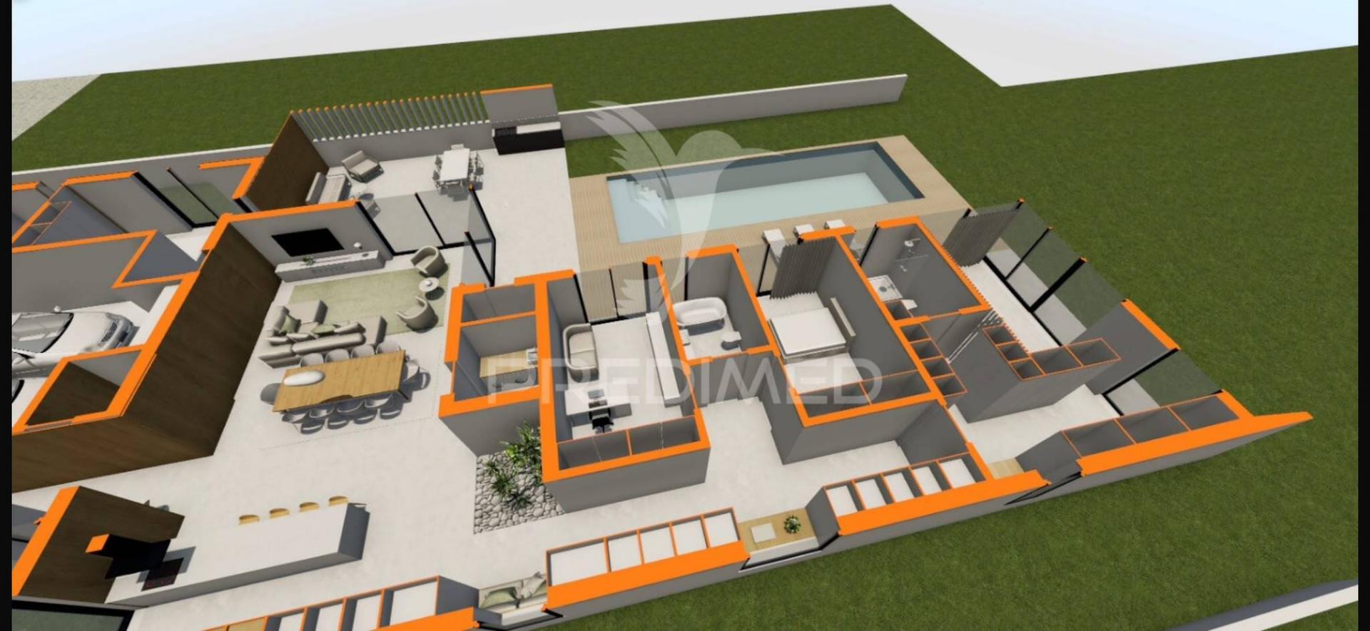 Terreno de 3.310 m² com projeto aprovado para moradia moderna com piscina – gafanha da boa hora