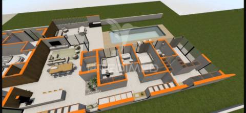 Terreno de 3.310 m² com projeto aprovado para moradia moderna com piscina – gafanha da boa hora