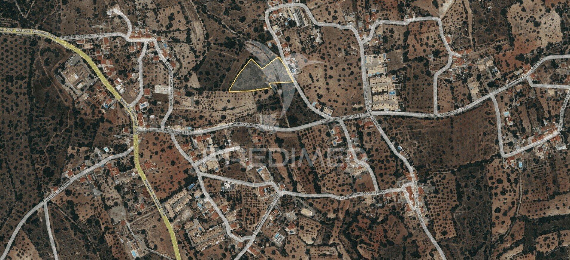 Albufeira-paderne - almeijoafrasterreno rustico 8160m2