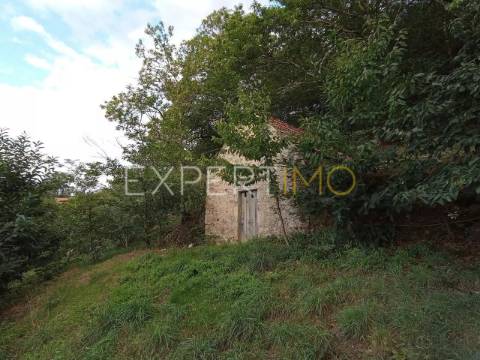 Terreno rústico com casa ade arrumos à venda em São Romão em plena Serra da Estrela - Seia