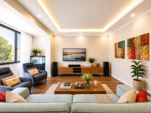 Apartamento T4 Remodelado em Oeiras | 134 m² | Vista Rio | Ar Condicionado | Pronto a Habitar