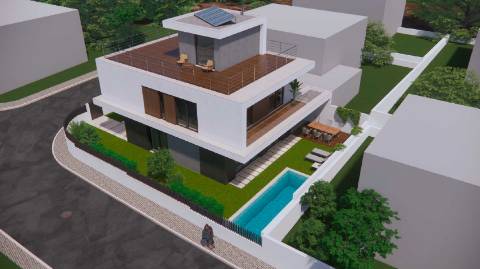 Terreno com Projeto Aprovado para Construção de Moradia T4 | Licença de Construção Paga | Famões | Odivelas