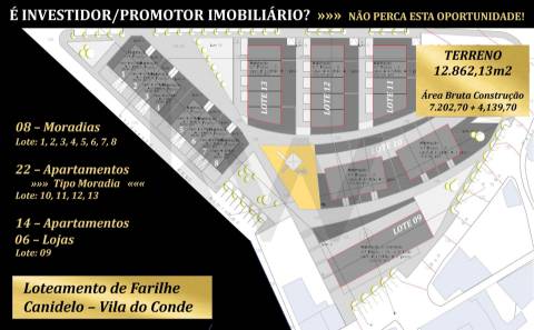 Loteamento Farilhe - Canidelo  (Vila do Conde) - POSSIBILIDADE DE PERMUTA