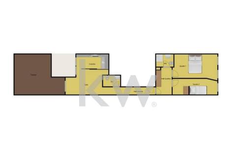 🏛️ Exclusividade --- T2 com terraço - 2 frentes-  102 m2