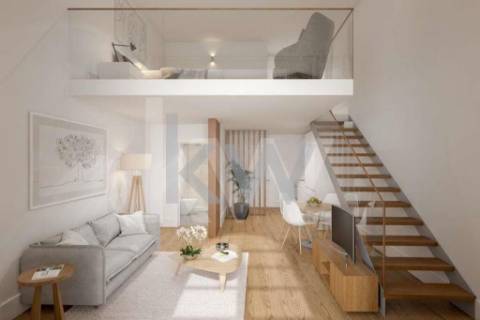 Loft com terraço em Vila Nova de Gaia próximo à Ponte D. Luís e Jardim do Morro