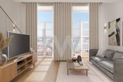 Loft com terraço em Vila Nova de Gaia próximo à Ponte D. Luís e Jardim do Morro