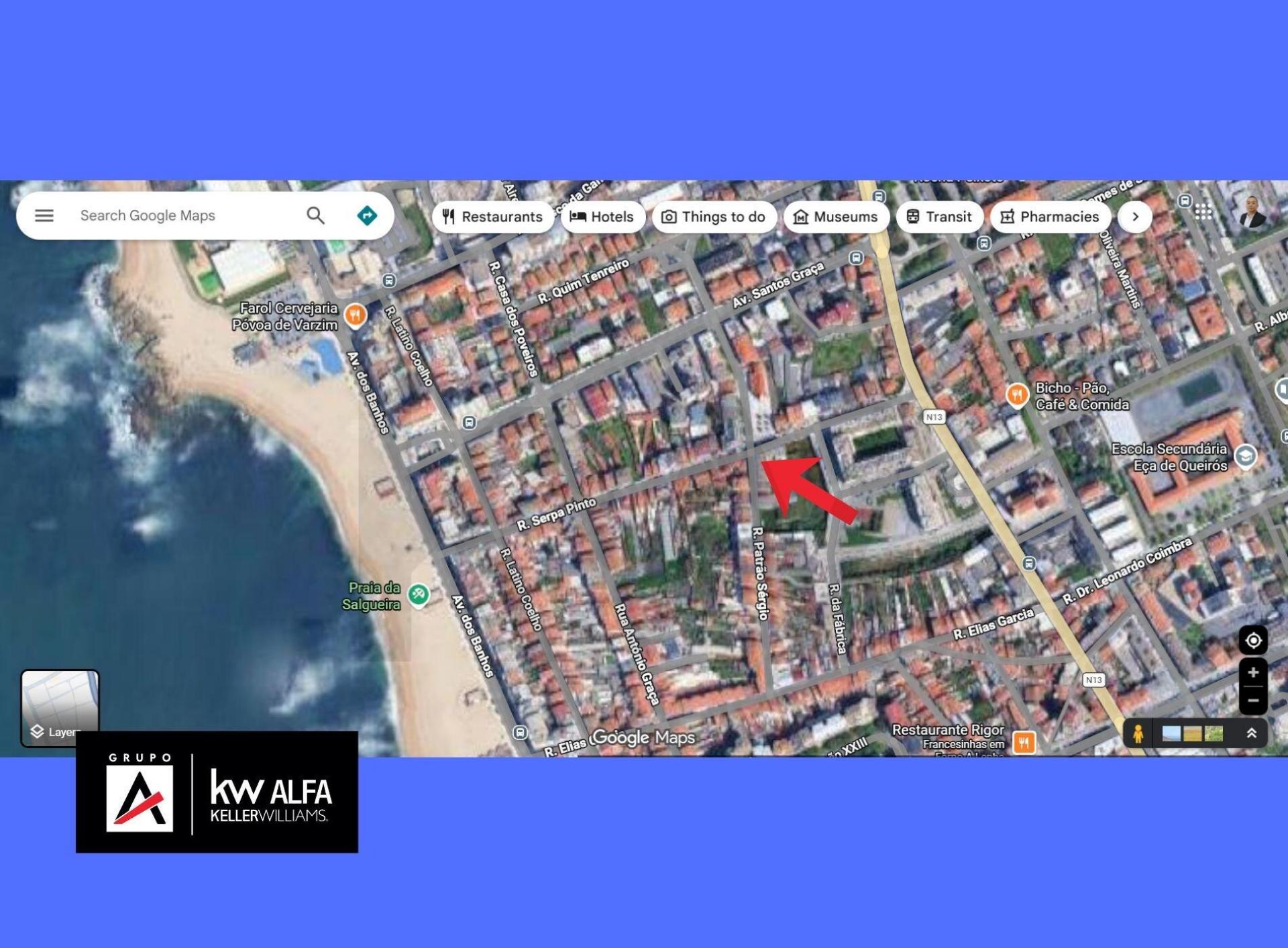 Apartamento T4 no centro da Póvoa de Varzim