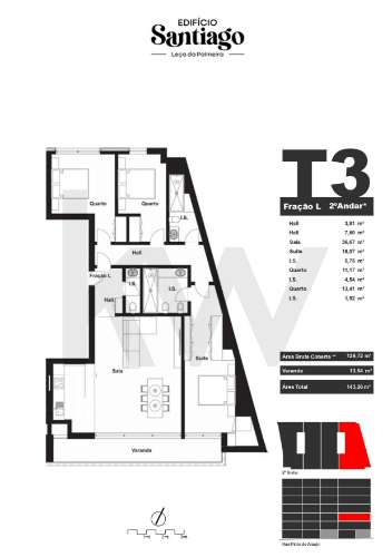 📍Apartamento T3 c/ 2 lugares de garaem e varanda no Centro de Leça da Palmeira🏡