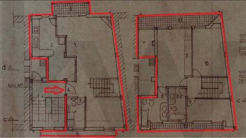 Apartamento T3 Duplex, para venda, nas Virtudes, com vista rio
