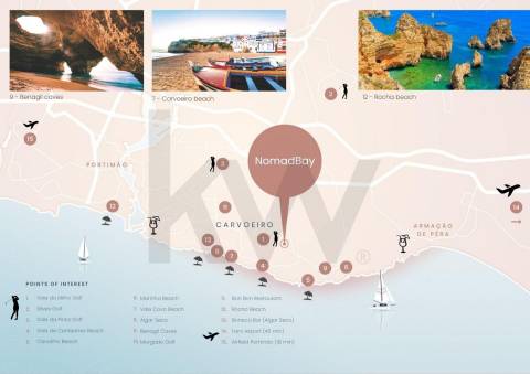 Carvoeiro: Vários apartamentos (T2, T3 e T4) em resort com rendimento (Rental Pool)