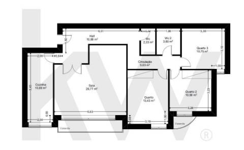Apartamento T3 com terraço privativo - Vila Praia de Âncora
