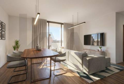 Apartamento T1, Mafamude, edifício RASA II