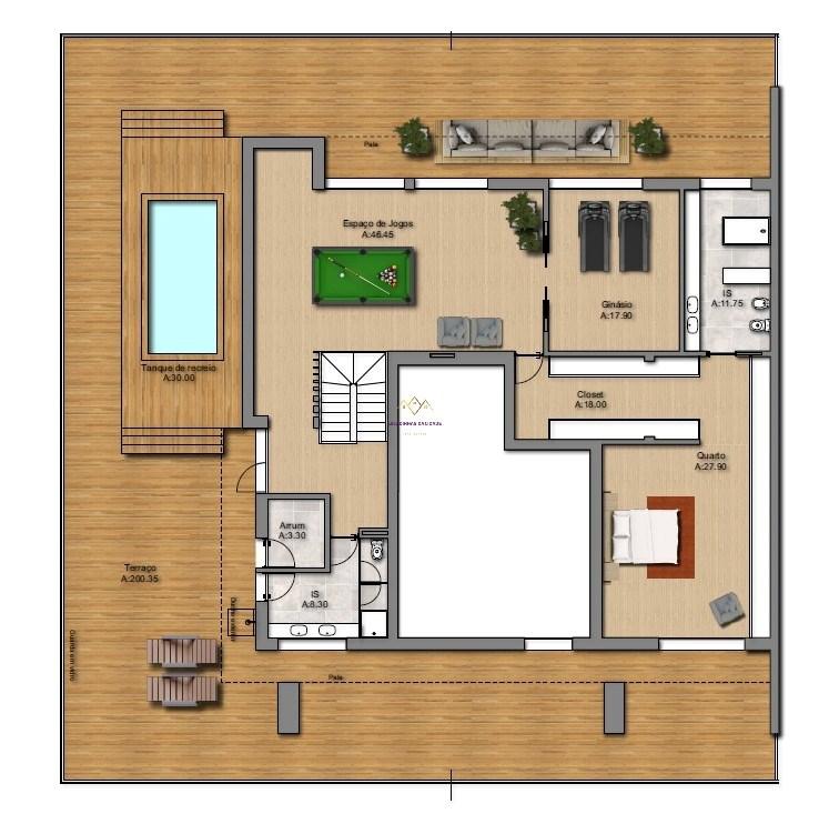 Penthouse de Luxo com 900 m², Piscina Privativa, Ginásio e Garagem para 4 viaturas
