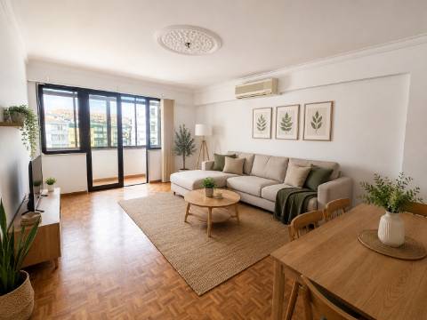 T3 com 108 m², marquise, elevador e excelente localização no Casal de São Brás
