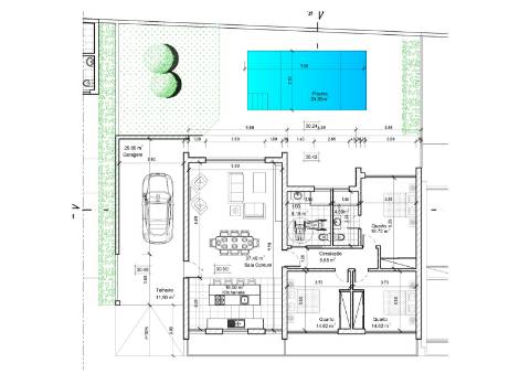 
Moradia T3 Térrea de Luxo com Piscina (Fração A)