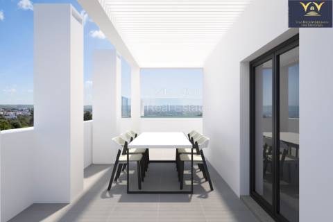 Apartamento Exclusivo Novo - 2 Quartos / 2 Casas de Banho com Vista Mar