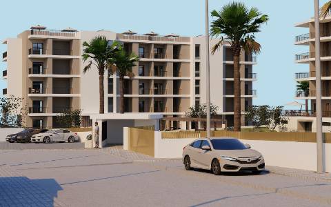 Apartamento T2 perto da praia em condomínio fechado em construção em Portimão