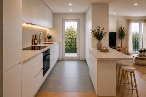 Apartamento T3 com Vista Rio - Arrecadação e Parqueamento - Espaço, Conforto e Distinção no Lote 96 | Bairro Afonso Costa, Setúbal