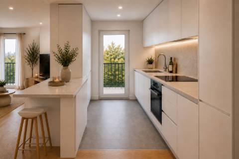 Apartamento T2 de 98,49m² no Lote 96 - Espaço, Luz e Elegância | Bairro Afonso Costa, Setúbal