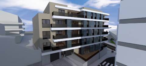 T2 Novo com varanda e garagem bem localizado em Leiria