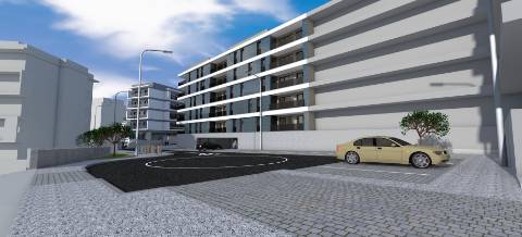 T2 Novo com varanda e garagem bem localizado em Leiria
