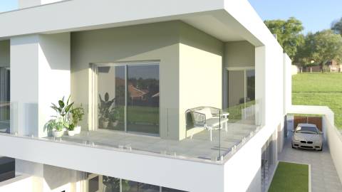MORADIA T4 GEMINADA ARQUITETURA CONTEMPORÂNEA COM PISCINA - FERNÃO FERRO