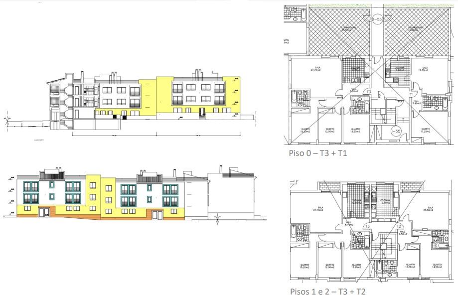 Lotes aprovados e executados para construção de prédios com piscina comum para venda em Tunes, Silves